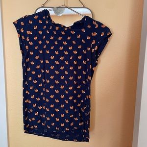 Anthropologie Squirrel top blouse